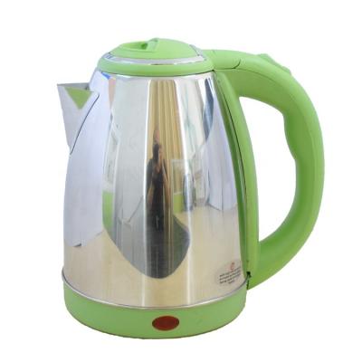 China 360 Degree Green Body Stainless Steel Kettle 1800W Rotation Plastic Electric Water Pot Base Automatic Power Off for sale