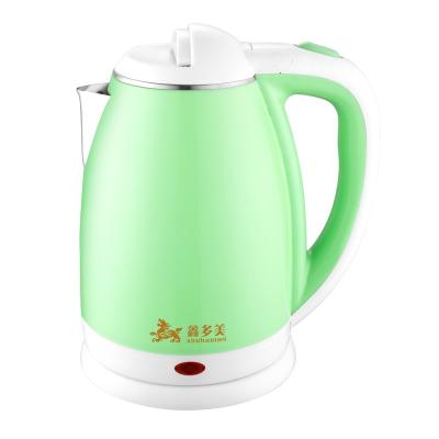 China High Quality 360 Degree Base Touch Tea Kettle Cool Samovar Double Wall Stainless Steel Rotation for sale