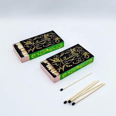 China Promotion/Hotel/Advertising/Lighting Custom Long Wooden Matches Done Matches Logo Printing Safety Matches for sale