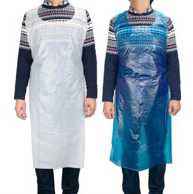 China Good Quality Waterproof Disposable Apron Hot Sale Plastic Apron Without Sleeves for sale