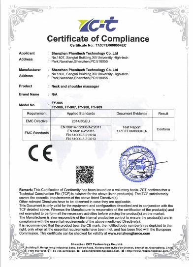 CE - Shenzhen Phenitech Technology Co., Ltd.