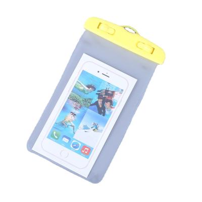 China New mobile phone bag waterproof transparent PVC waterproof touch screen mobile phone diving swimming waterproof bag for sale