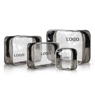 China Fashion Accept Custom Logo Fashion Portable Clear PVC Cosmetic Bag for sale