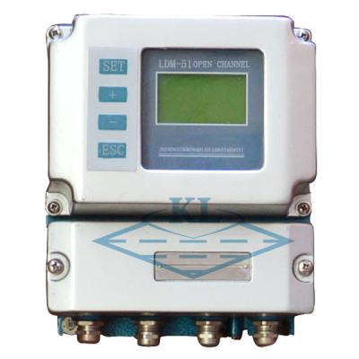 China SUS316L Smart River Canal Magnetic Flow Meter Open Digital Seawater Flow Sensor for sale