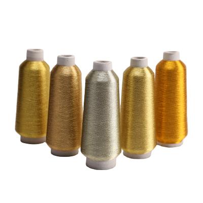 China Anti-UV Factory Supply  L Type 150D 4200M Gold Silver Series L Type Japanese Polyester Metallic Yarn Lurex Thread For Crochet for sale