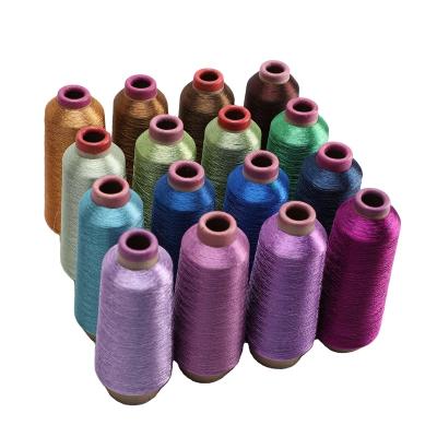 China Anti-UV Dongyang Factory 150D Colorful Series MS ST Type Polyester Embroidery Metallic Yarn Lurex Yarn For Weaving for sale