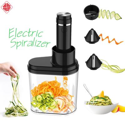 China Create Colorful Vegetable Spirals and Ribbons Electric Spiralizer Vegetable and Fruit Slicer Food Processor for sale