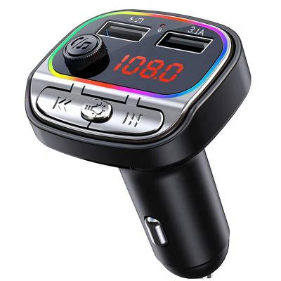 China Wholesale price car kit car kit mp3 player fm transmitter multifunction colorful usb lights tf card music instant palyback Bluetooth wireless transmitter for sale