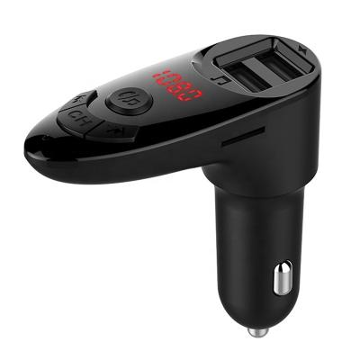 China CAR CHARGER 2021 New Bluetooth FM Transmitter for Car Wireless MP3 Player with 2 Port USB Handsfree Calling Charger for sale