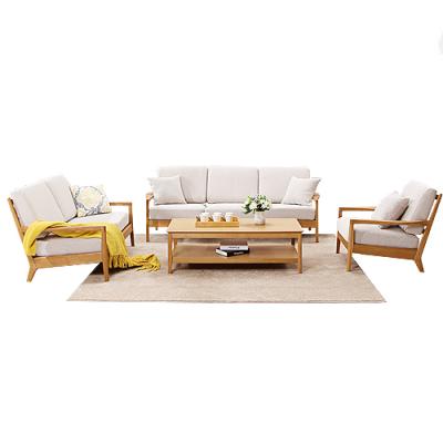 China Reclining Modern Cushion Design Comfortable And Relaxing Seater With 3 Seater Fabric Covered Wooden Sofa for sale