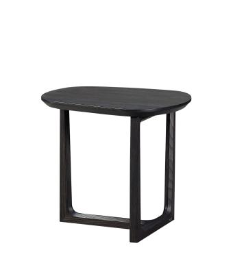 China Multi-functional high-grade living room furniture tea table delicate solid wood small coffee table black oak coffee table for sale