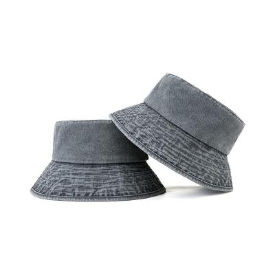 China Autumn and winter vintage fashion denim JOINT fisherman Hat Men and women outdoor sunshade and sunscreen use a good pot hat for sale