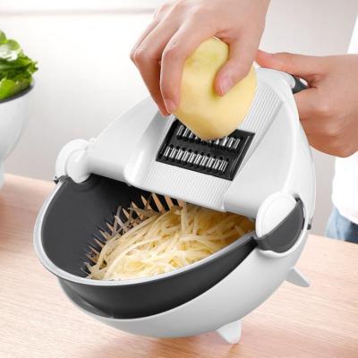 China Multifunctional Kitchen Viable Drain Cutter Radish Shredder Potato Slicer Shredder Cucumber Cucumber Slicer for sale