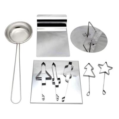 China Stored Korean Squid Game Candy Cookies Set of 9 Pieces of Stainless Steel-Copper Dish Making Tools for sale