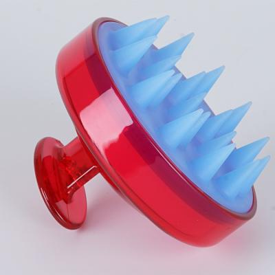 China Round Silicone Shampoo Brush, Scalp Massage Comb, Hair Styling Tools for sale