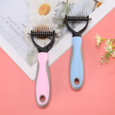 China Large and Small Stocked Cats and Pet Comb Dogs Pet Open Knot Comb Dog Pet Grooming Trimming Tool for sale