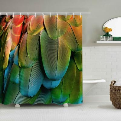 China 71*79in 3D polyester waterproof shower curtain digital printing Shower curtain for sale