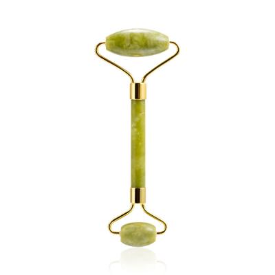 China Wholesale Facial Xiuyan Natural Jade Genuine Xiuyu Green Massage Roller Face Massager for sale