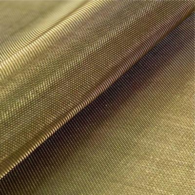 China Modern New Designs Interior Wall Decoration Heat Resistant Woven Wire Copper PE Hotel Ceiling Wallpaper for sale