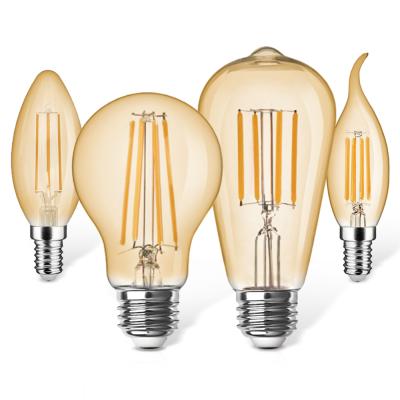 China Wholesale E27 E14 A60 C35 ST645 Edison LED filament bulb smart wifi dimmable residential lights 5W 7W 9W 12W wholesale current for sale