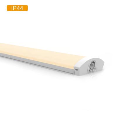 China Modern in mositure IP44 dust proof series connection running ceiling surface mounted batten linear led light for sale