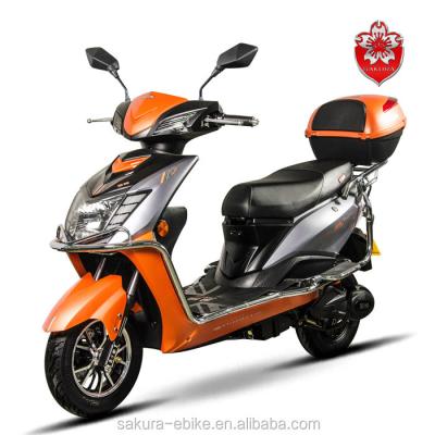 China 2018 Sakura Powerful Electric Motorcycle For Adult 72v1500W Lead Acid Battery Electric Scooter 3.0-10 for sale