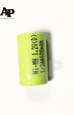 China Rechargeable 1/2AA 600mAh Dry Cell Battery NI-MH  SubC Battery Cell for sale