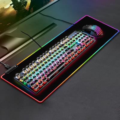 China Super Uplifting RGB Gaming Mousepad Super Large Gamer Mouse Pad With LED Backlight Desktop PC Keyboard Mat Carpet for sale