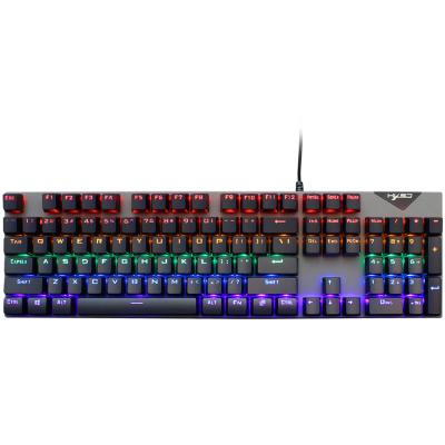 China HXSJ Plug and Play L300 Wired 104 Key Gaming Keyboard RGB Backlit Mechanical Keyboard with 20 Lighting Effects for PC Gamer Accessories for sale