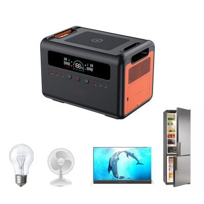 China Type C 1500W Battery Expansion Outdoor Power Solution Power Backup System Lifepo4 Portable Power Station for sale