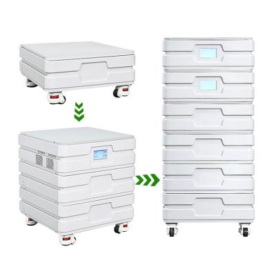 China New Trend Energy Storage System Solar Storage Battery Lifepo4 Stackable Household Batteries 550*520*600mm for sale