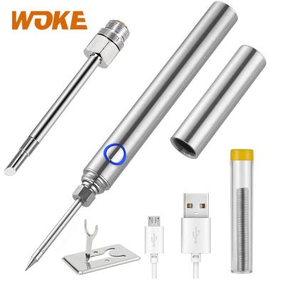 China Hotels Electric Welding Iron Portable Radio Filler Soldering Iron With USB Tool Android Interface Welding Filler for sale