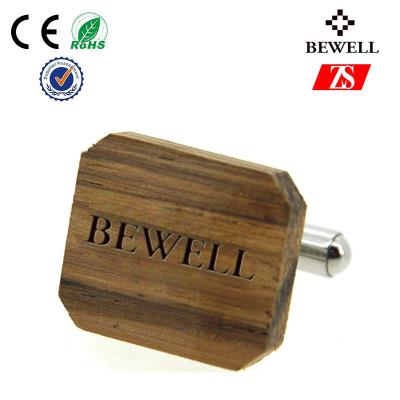 China Handmade Gentleman Wood Cufflink For Wedding With Custom Logo for sale