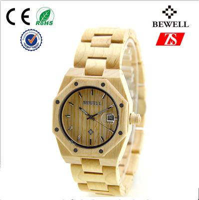 China Comfortable Handmade Quartz Bamboo Wrist Watch For Decoration for sale