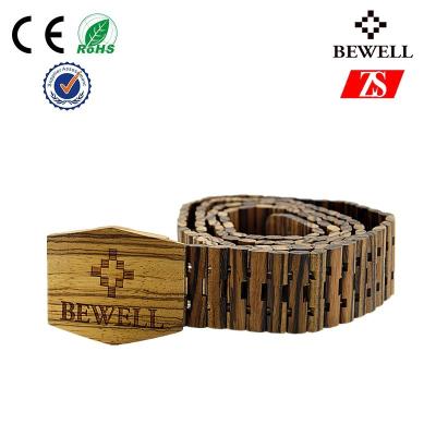 China Water Resistant Natural Handmade Wooden Belt Accessories CE RoHS FSC for sale