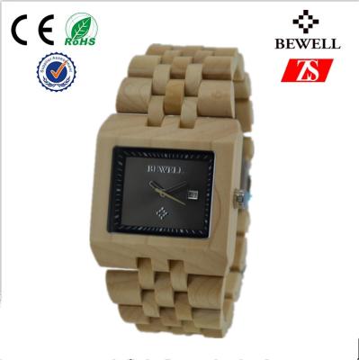 China Environmental Handcrafted Bamboo Wrist Watch For Promotional Gift for sale