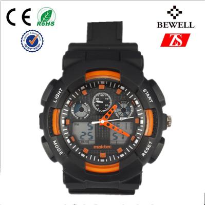 China Durable Colorful Plastic / Silicone Men Watch With Chinese Sl68 Movement for sale