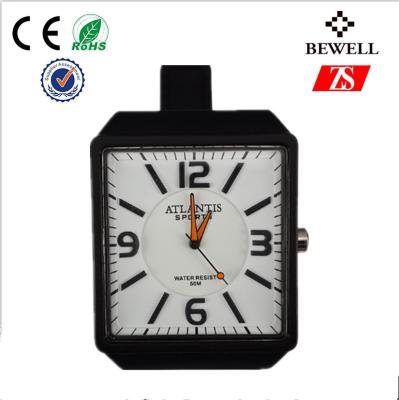 China Stylish Square Face PU Band Silicone Wrist Watches OEM / ODM for sale