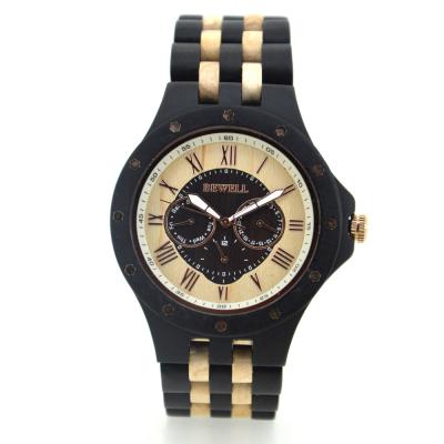 China Handmade mens quartz wood watch sandalwood / maple material for sale