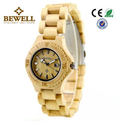 China Quartz Female Wooden Watch , Natural Wood Bracelet Watch For Women for sale