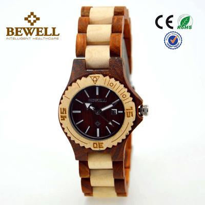 China Maple And Red Sandalwood Ladies Wooden Watch CE RHoS FSC Approved for sale