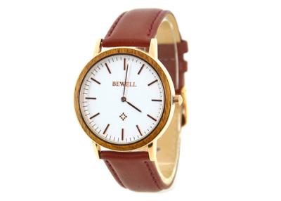 China Wood And Steel Watches Multi Style Ladies Wooden Watch Two Hands Quartz Movement for sale