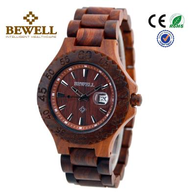 China Custom Miyota Movement Handmade Wooden Watches With 100% Natural Wooden , RoHS FSC for sale