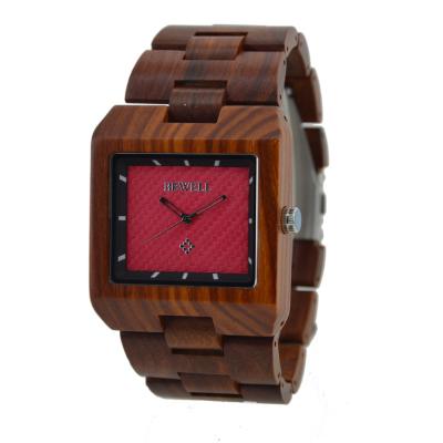 China ZS-16A Vogue Dial Wooden Wrist Watch With Japanese Battery , CE ROHS Approved for sale