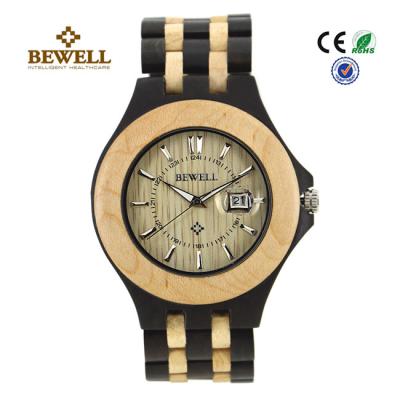 China Luxury Hand Crafted Wooden Wrist Watch For Groomsmen , Ebony Maple for sale