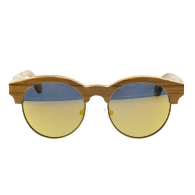 China High End Fashion Natural Wooden Polarized Sunglasses , Custom Bamboo Sunglasses for sale