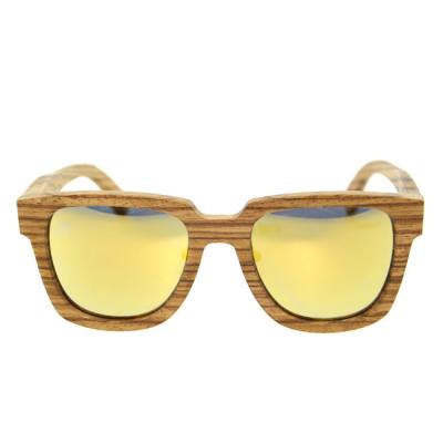 China Handmade fashion zebra mens wooden sunglasses , woody sunglasses for sale