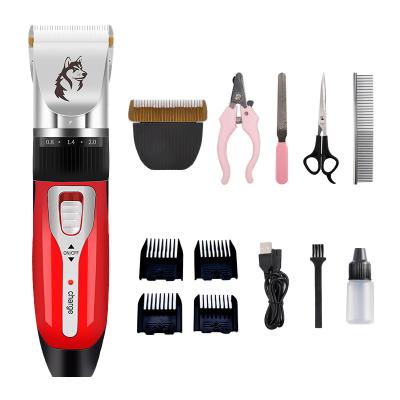 China Viable Wholesale Pet Hair Trimmer Set For Dog And Cat Electric Animal Hair Cutter for sale