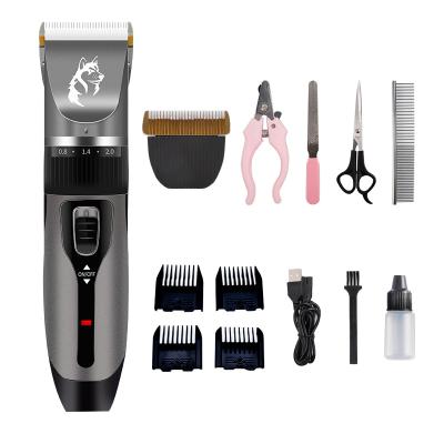 China Viable Grooming Machine Rechargeable Electric Hair Razor Pet Hair Cutter Dog Haircut Machine for sale