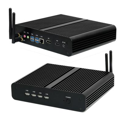 China Fanless+Aluminum Alloy Metal Case High Level Mini PC Intel UHD Quad Core 8 Core 8 Core Ram Computer Intel UHD Graphics 620 8565U Ram Computer Desktop PC for sale